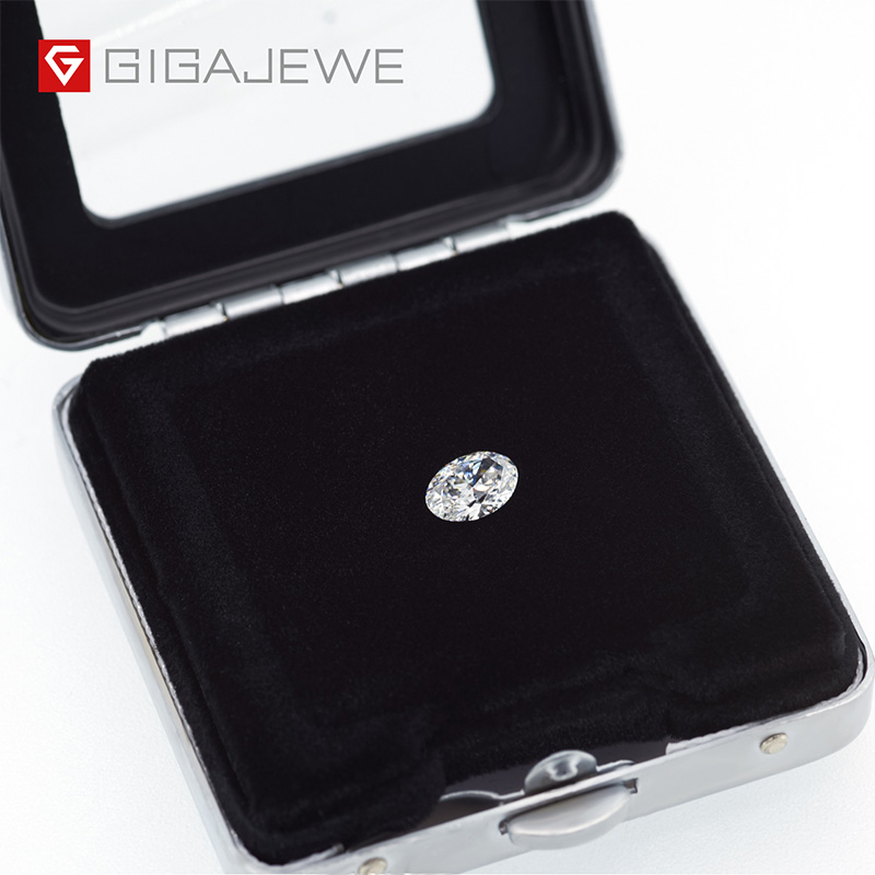 GIGAJEWE Loose Synthetic CVD Rough 3 Carat White Color Cushion Cut with IGI Certificate Lab Grown Diamonds