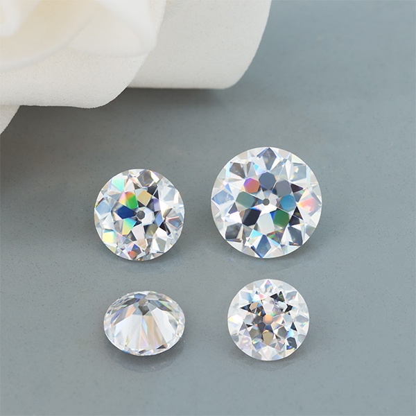 GIGAJEWE Hand-Cutting Old European Cut Round White D VVS1 Moissanite Loose Diamond Test Passed Gemstone For Jewelry Making