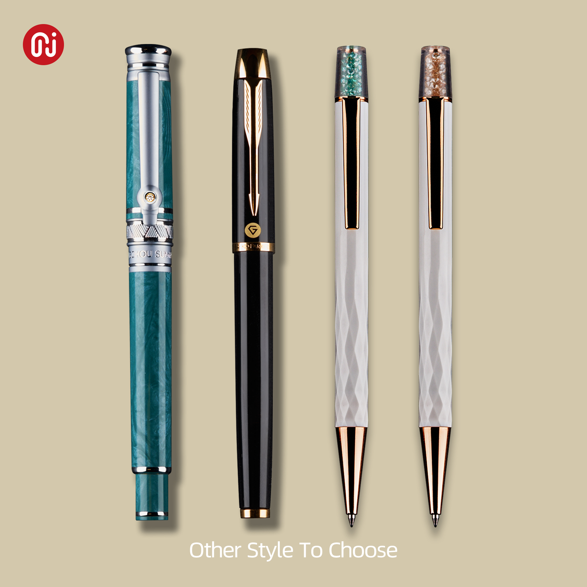 1ct Cyan and white color Round Cut Moissanite Pen blue and white porcelain Moissanite Pen,Christmas gifts