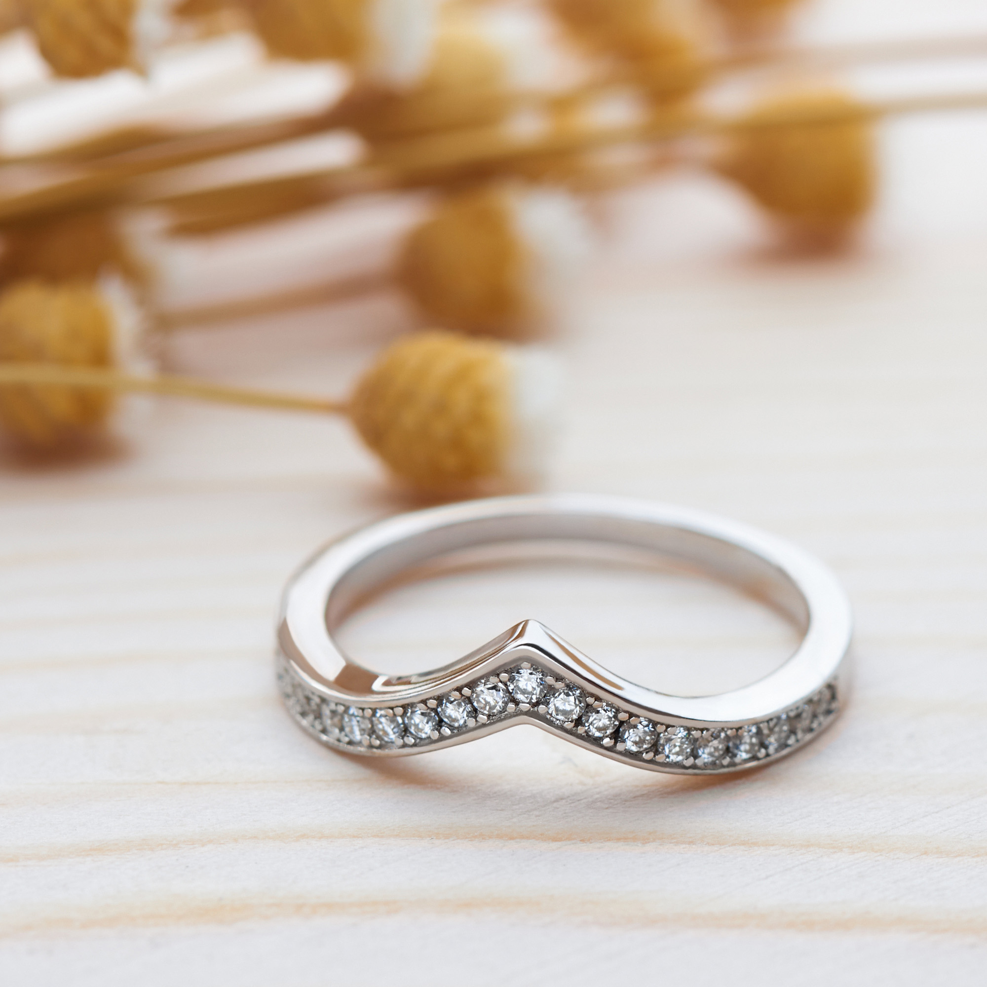 GIGAJEWE Round Cut White D Color 925 Silver Moissanite Ring, Engagement Ring Wedding Ring,Matching Ring,Engagement Ring