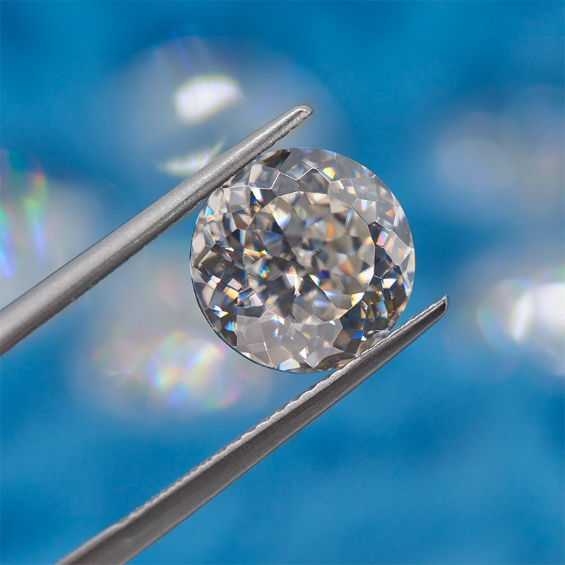GIGAJEWE Moissanite Hand-Cutting Portuguese White GH VVS1 Premium Gems Loose Diamond Test Passed Gemstone For Jewelry Making