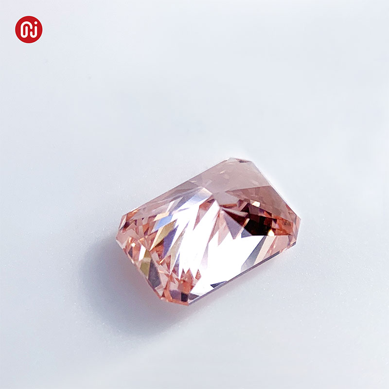 GIGAJEWE Radiant cut Loose Diamond CVD Pink color polished diamonds lab grown With IGI Certificate