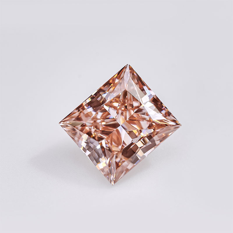 GIGAJEWE CVD lab Grown Diamond 6.46*5.77mm 1.505ct Princess cut Loose Diamond Pink color polished diamonds IGI Certificate