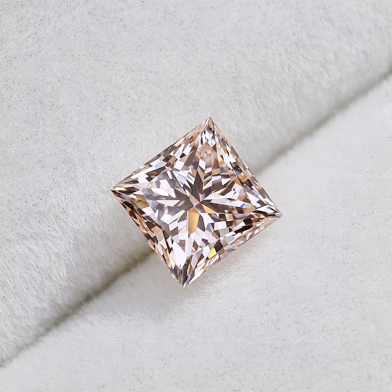 GIGAJEWE CVD lab Grown Diamond 6.24*6.3mm 1.54ct Princess cut Loose Diamond Pink color polished diamonds IGI Certificate