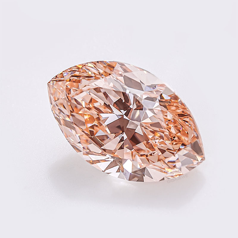 GIGAJEWE Maquise Cut 12.26 X 7.96 X 5.12mm 2.974ct VS2 Loose Diamond CVD Pink color polished Diamonds lab grown Diamonds