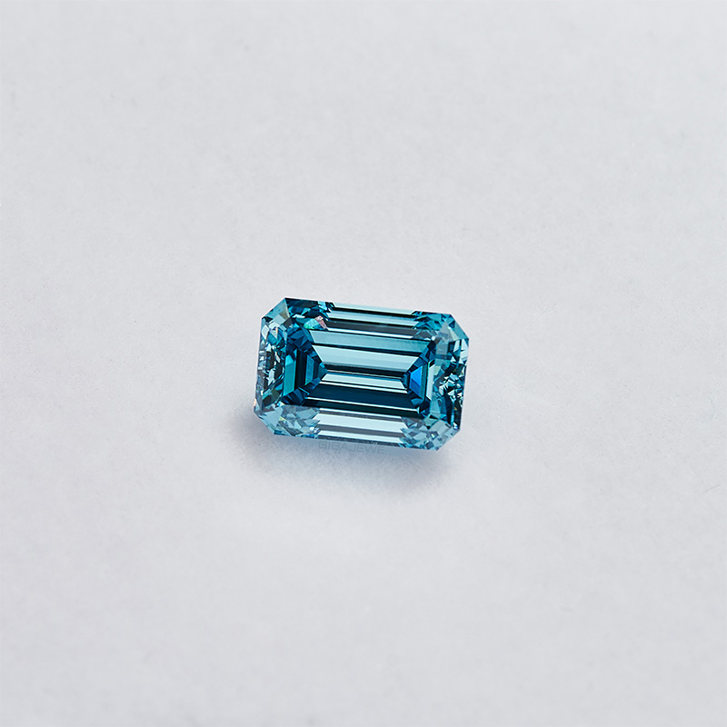GIGAJEWE Emerald Cut 8.60 X 5.63 X 4.14mm 1.924ct VS1 Loose Diamond CVD Blue color polished Diamonds lab grown Diamonds