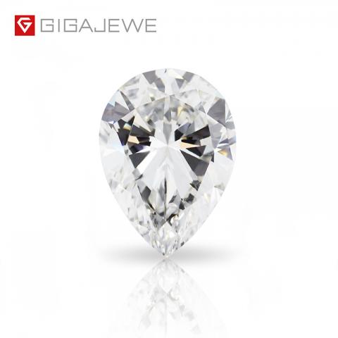 GIGAJEWE 1-3ct Pear cut Loose Diamond CVD Carbon Material White color polished diamonds lab grown IGI Certificate