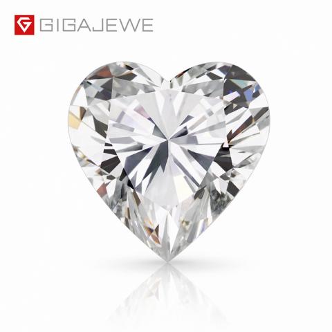 GIGAJEWE Loose Diamond CVD white color Heart cut With IGI certificate lab grown round brilliant cut man made Diamond