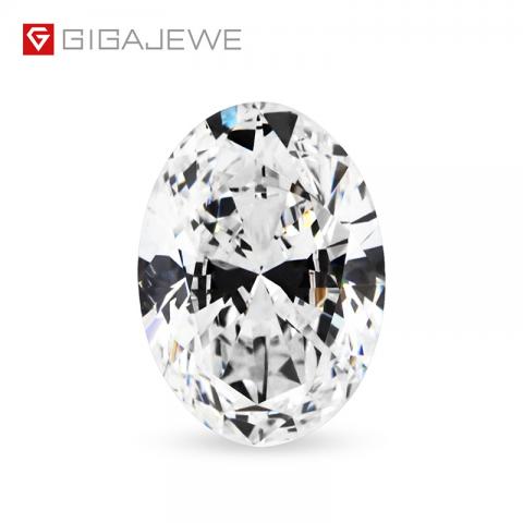 GIGAJEWE Loose Synthetic CVD Rough 3 Carat White Color Cushion Cut with IGI Certificate Lab Grown Diamonds