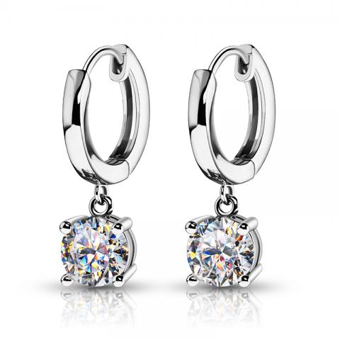 GIGAJEWE Moissanite Christmas Gift EF Color VVS1 Total 2ct 925 Silver Drop Earring 18K Gold Plated Diamond Test Passed Jewelry