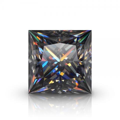 GIGAJEWE - Moissanite VVS1, Premium Gemstone, Hand Cut, Pear Grey, Loose Diamond Test Passed, For Custom Jewelry Making