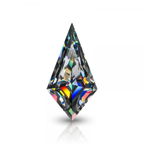 GIGAJEWE Moissanite Hand-Cutting Kite Cut Gray Color VVS1 Premium Gems Loose Diamond Test Passed Gemstone For Jewelry Making