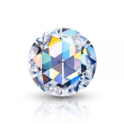 GIGAJEWE Moissanite Hand-Cutting Rose Cut White D Color VVS1 Premium Gems Loose Diamond Test Passed Gemstone For Jewelry Making