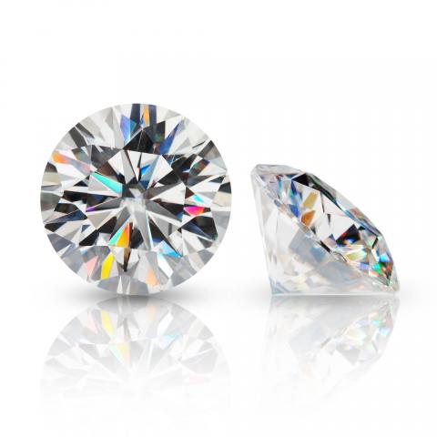 GIGAJEWE Moissanite EF Colour 0.2-10.0ct VVS1 Round Excellent Cut Loose Lab Diamond Test Passed Gemstone DIY Jewelry Making