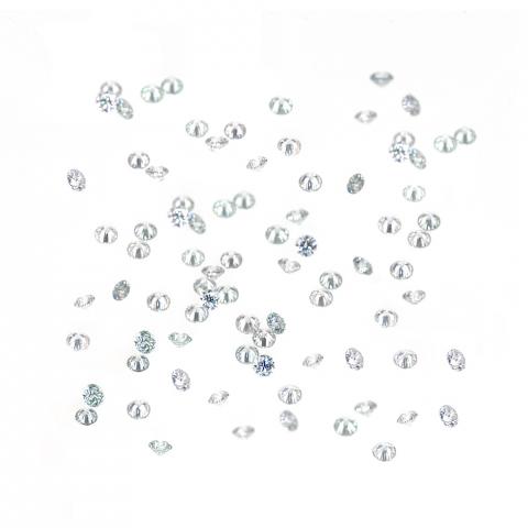 GIGAJEWE 1ct VVS1 White D 0.8-3.0mm Round Mini Small Size Moissanite Loose Diamond Test Passed Gemstone Design Jewelry Making