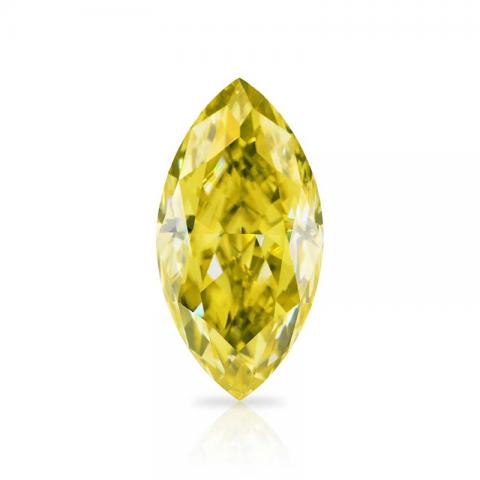 GIGAJEWE Customized Crushed Ice Marquise Cut Vivid Yellow VVS1 Moissanite Loose Diamond Test Passed Gemstone For Jewelry Making
