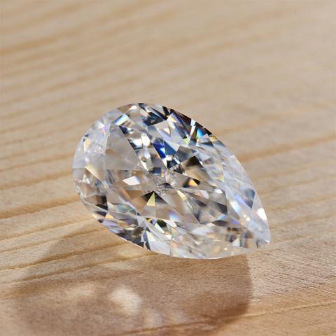 GIGAJEWE 15.6X10.1X7.6mm 8.073ct White D color Ice Crushed Pear Cut VVS With Certificate Moissanite Loose Gemstone Excellent Cut