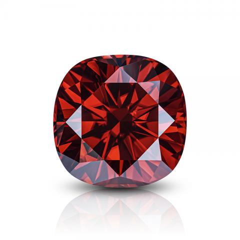 GIGAJEWE Red Color Cushion Cut Moissanite Loose VVS1 Synthetic gemstone by Excellent Cut For Jewelry Making and Gift