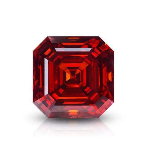 GIGAJEWE Moissanite Handmade Asscher Luxury red Color VVS1 Premium Gems Loose Diamond Test Passed Gemstone For Jewelry Making