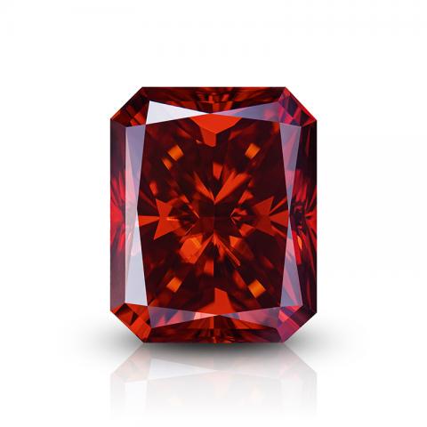 GIGAJEWE Moissanite Handmade Radiant Luxury red Color VVS1 Premium Gems Loose Diamond Test Passed Gemstone For Jewelry Making