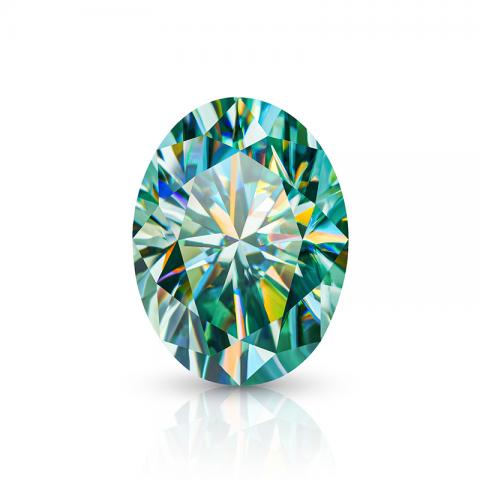 GIGAJEWE Moissanite Handmade Oval Black Color VVS1 Premium Gems Loose Diamond Test Passed Gemstone For Jewelry Making