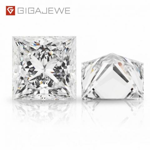 GIGAJEWE 1-4ct CVD lab Grown Diamond IGI Certificate Princess cut Loose Diamond White color polished diamonds