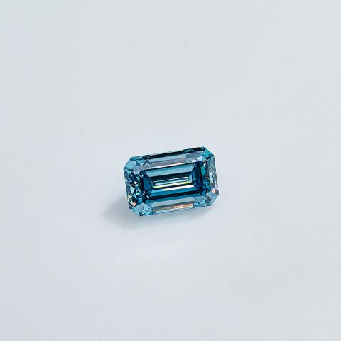 GIGAJEWE Emerald Cut 8.60 X 5.63 X 4.14mm 1.924ct VS1 Loose Diamond CVD Blue color polished Diamonds lab grown Diamonds