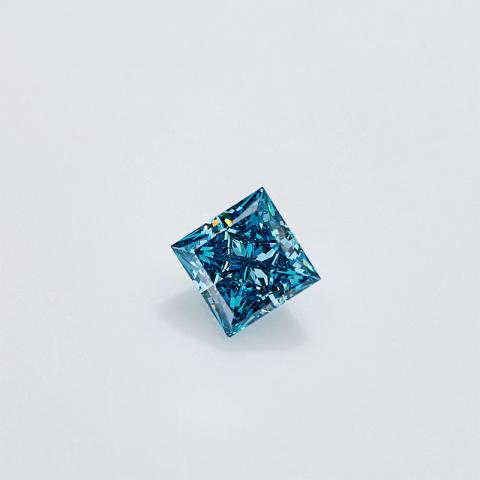 GIGAJEWE CVD lab Grown Diamond 6.59 X 6.55 X 4.17mm 1.631ct Princess Cut Loose Diamond Blue color polished diamonds