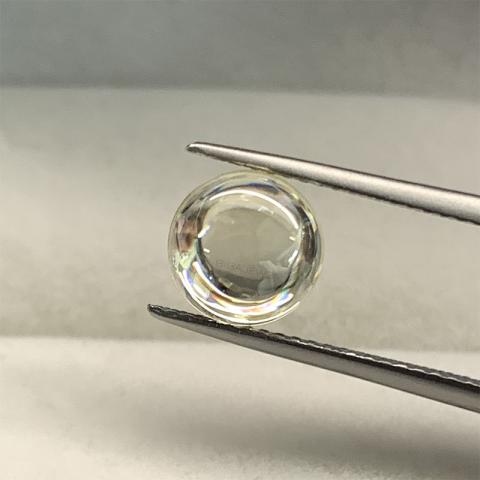 Moissanite Yellowish Color 8mm 2.5ct Half Round Stone Moissanite loose stone Hardness stone for Fashion Jewelry
