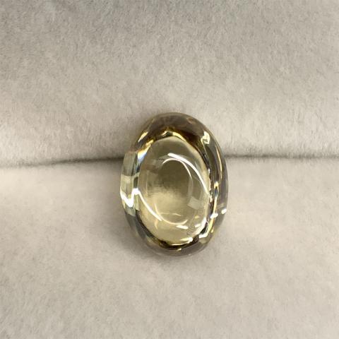 GIGAJEWE Moissanite Yellowish Color Half Oval Stone Moissanite loose stone Hardness stone for Fashion Jewelry