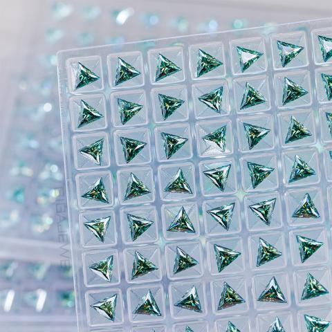 GIGAJEWE Blue Green color Test positive Special Triangle cut moissanites loose stone with Certificate For Jewelry Making,Wholesale Moissanite