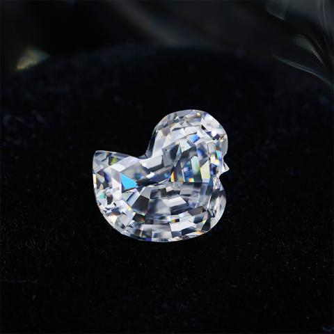 GIGAJEWE Best Manual cut 3.5ct White DEF color Duck Cut Moissanite Loose VVS1 by Excellent Cut For Jewelry Making