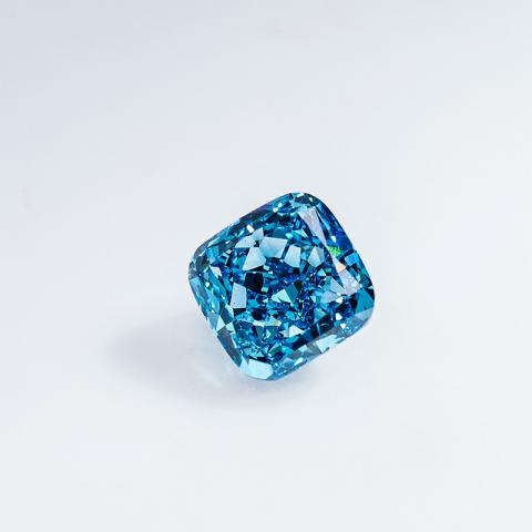GIGAJEWE CVD lab Grown Diamond 8.91x8.84x5.4mm 3.836ct Cushion Cut Loose Diamond Blue color polished diamonds